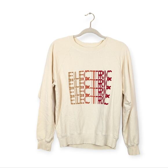 Current/Elliott Electric Crewneck Graphic Sweatshirt - Picture 1 of 9